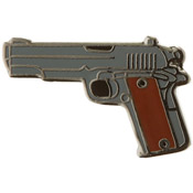 Eagle Emblems Milt 1 Inch 45cal gun Gun Pin