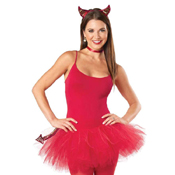 Women Devil Punky Costume Kit - Pink