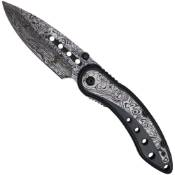 Damascus 4.5'' Folding Knife
