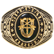 Deluxe Special Forces Brass Engraved Ring