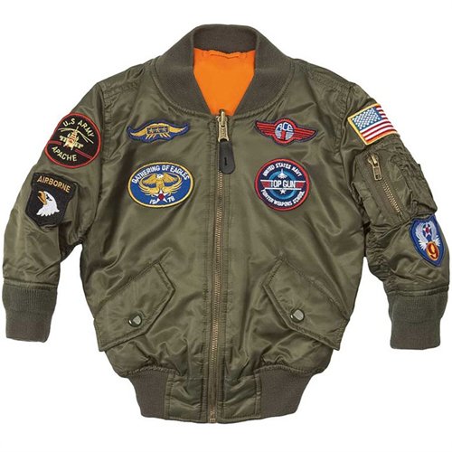 Alpha Boys MA-1 Jacket with Patches
