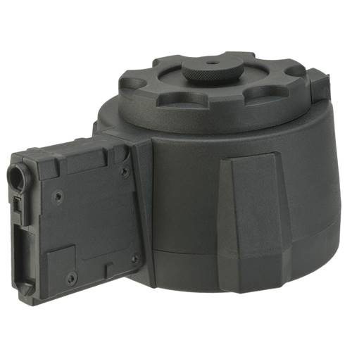 Angel Custom 1500 Round Firestorm Airsoft AEG Drum Flashmag M4 Adapter - Black