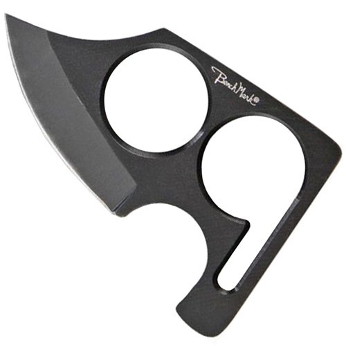 BenchMark Fingerhold Skinner Black Knife