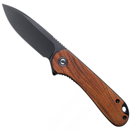 Unleash the Civivi Praxis Flipper Knife, showcasing a wooden handle, now at Gorillasurplus.com. Elevate your EDC with style and reliability in every cut.