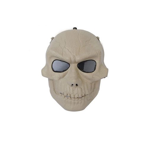 Tactical Upgraded Plastic Khaki Mask with Mesh Eye Protection