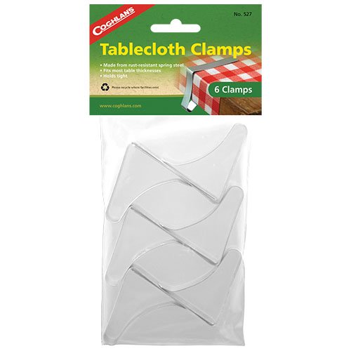 Coghlans 527 6 Pack Tablecloth Clamps