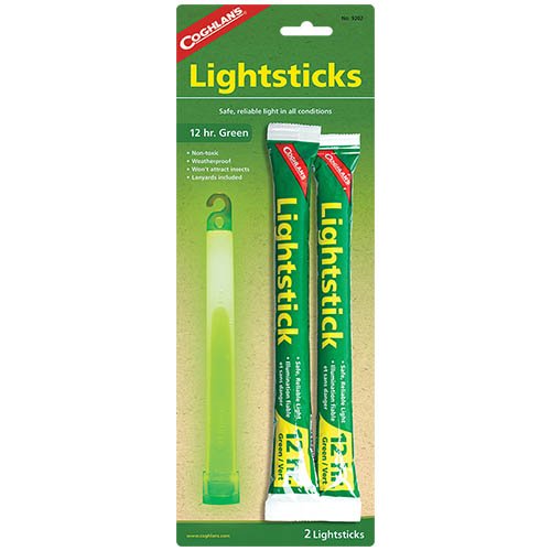 Coghlans 9202 Green 2 Pack Lightsticks