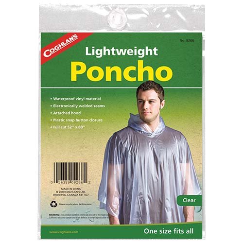 Coghlans 9266 Clear Poncho
