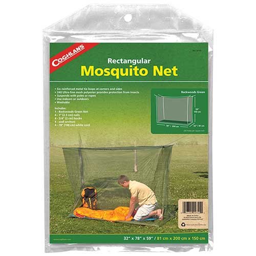 Coghlans 9755 SGL Green Mosquito Net
