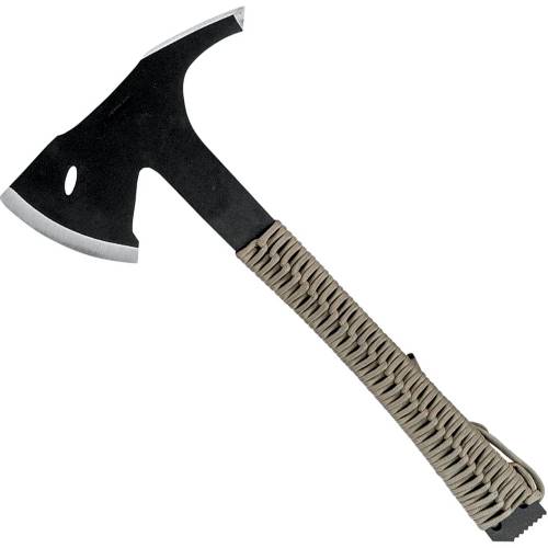 Sentinel Axe with cord in desert hues, blending function with style seamlessly 