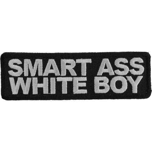 Smart Ass White Boy 4x1.25 Inch Patch
