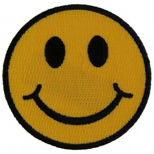 CP 3x3 Inch Smiley Face Patch