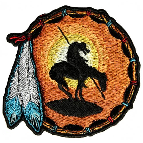 End Of The Trail Small Embroidered Patch - 3.5x3.5 Inch