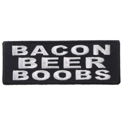 Bacon Beer Boobs Patch - 4x1.5 Inch