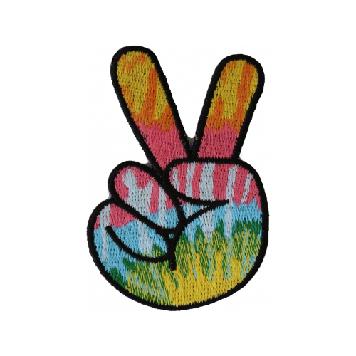 Peace Fingers Hand Sign Patch