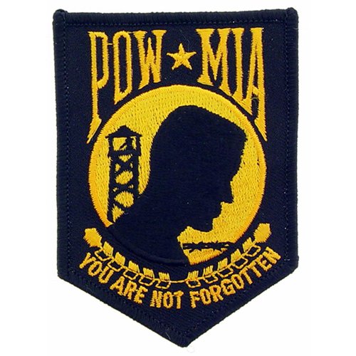 Eagle Emblems POW MIA 3 Inch You Are Not Forgotten Patch