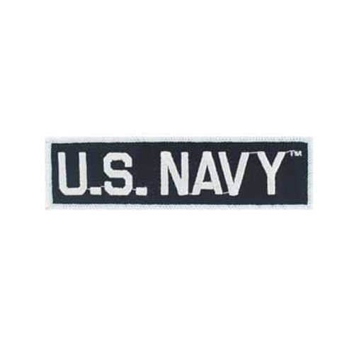 US Navy Tab Black/White Patch