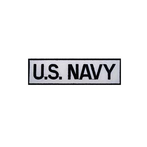 US Navy Tab White/Black Patch