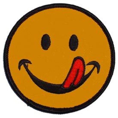 Eagle Emblems 3 Inch Smiley Face Patch