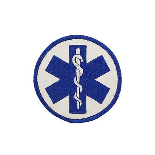 Patch Ems Logo-Plain Staff Of Asclepius 3 Inch