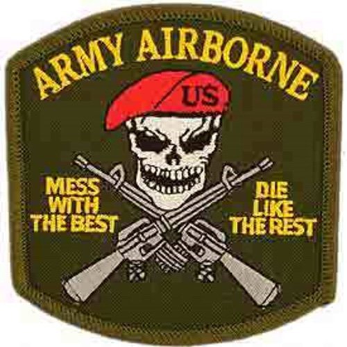 Eagle Emblems Mess w/ Best Airborne Patch - 3.25 Inch