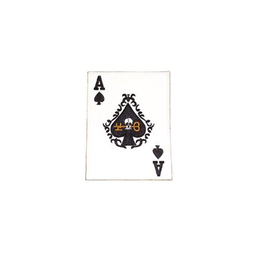Patch Card Ace-Spade 6 Inch X 4-1/2 Inch