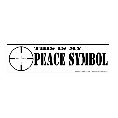 This is My Peace Symbol Bumper Sticker