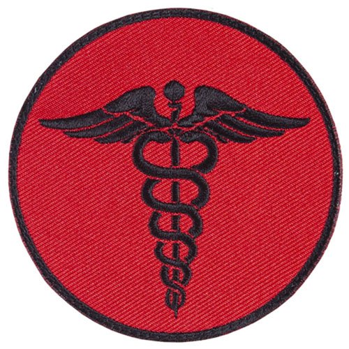 FOX OUTDOOR EMS ROUND PATCH - RED
