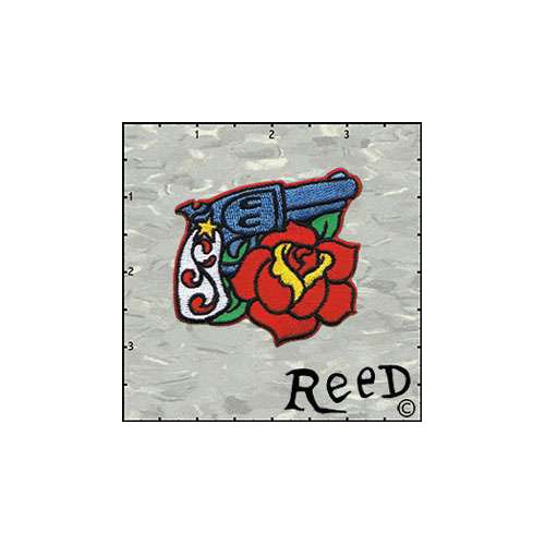 Reeds Gun And Rose Left Patch