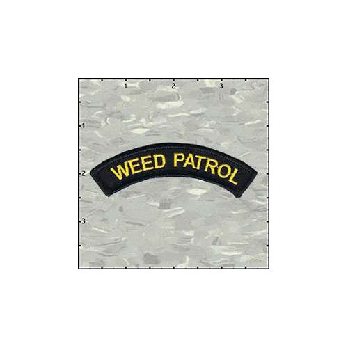 Name Tag Arc Weed Patrol Patch