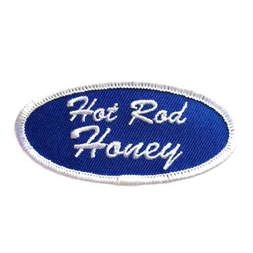 Fuzzy Dude Hot Rod Honey Name Tag Embroidered Patch