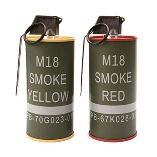 G&G M18 Smoke Grenade Shape BB Loader Set - Red-Yellow