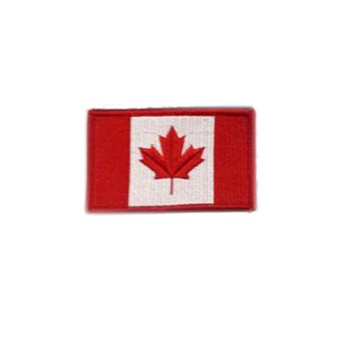 Small Canada 2 X 1 Inch Hook And Loop Backing Patch