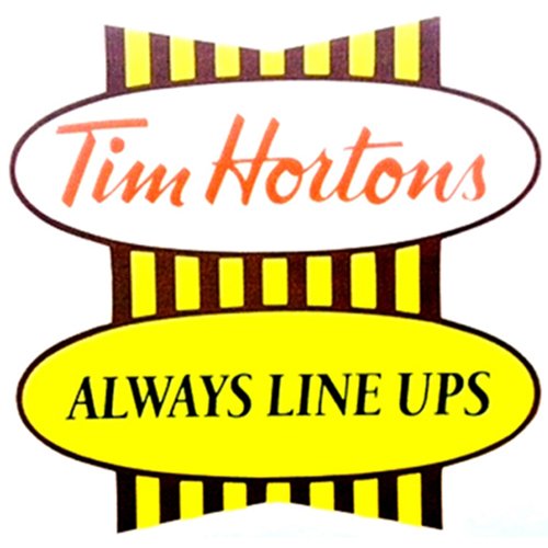 Tim Hortons Always Line Ups Sticker