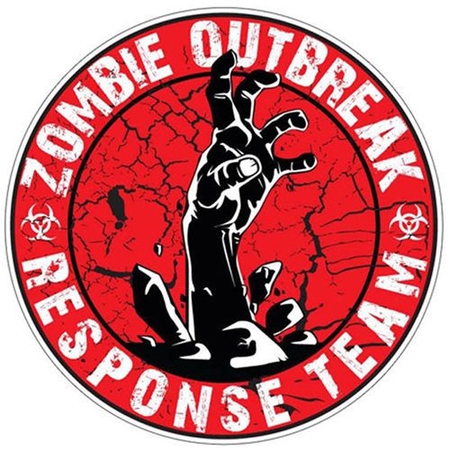 Zombie Outbreak Response Team Red Sticker