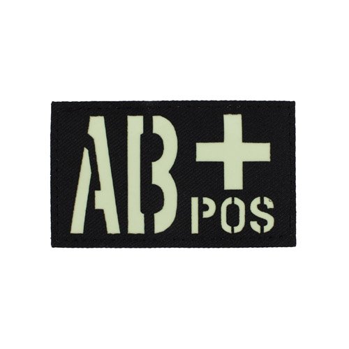 Glow in the Dark AB+ Positive Patch