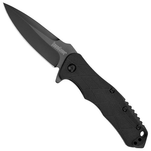 Kershaw RJ Tactical 3.0 Black-Oxide Drop Point Folding Knife