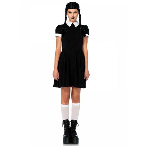 Wednesday Addams Costume (With Wig)