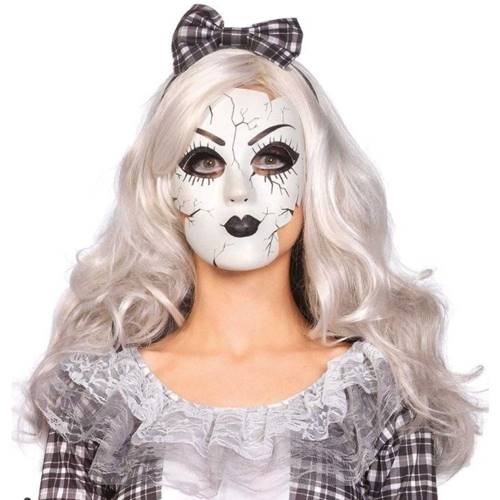 Creepy Porcelain Doll Mask With Strap