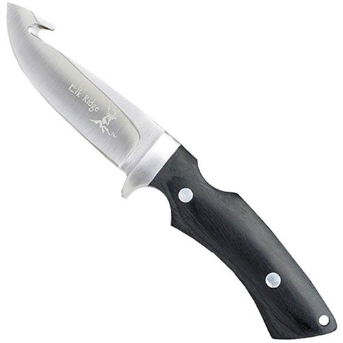 Elk Ridge Mirror Finish Gut Hook Blade Outdoor Knife 