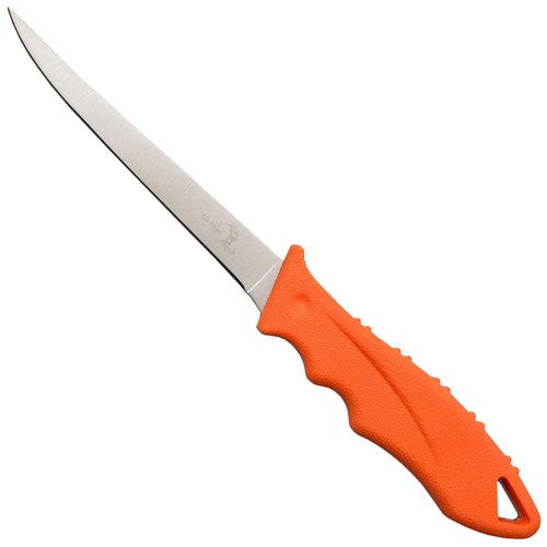 Elk Ridge 200-06OR Rubber Handle Fillet Knife