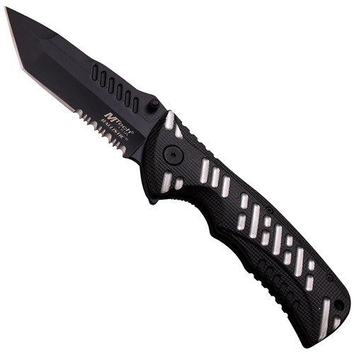 MTech USA A946 3.5 Inch Half Serrated Blade Folding Knife