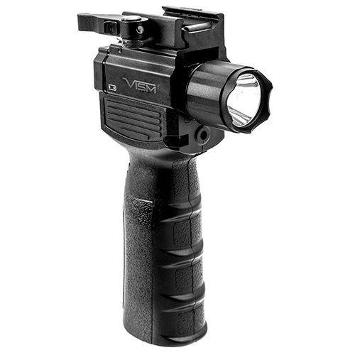 Ncstar Vertical Grip With LED Flashlight & Red Laser
