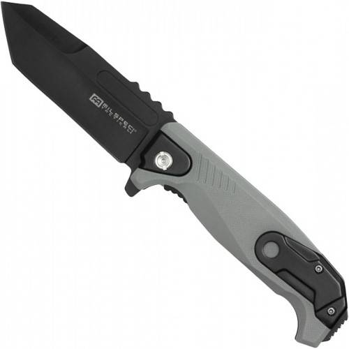 Enhance your gear with the Neptune Milspec Black Pocket Folding Knife in stylish black and grey. Versatile, durable, and perfect for everyday carry. Elevate your gear now!