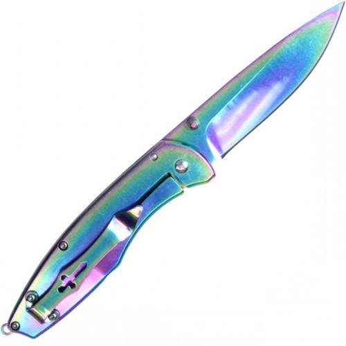 Add a touch of magic to your gear with the Neptune Spring Assisted Unicorn Pocket Knife in vibrant rainbow colors. Versatile, durable, and perfect for everyday carry. Get yours now!