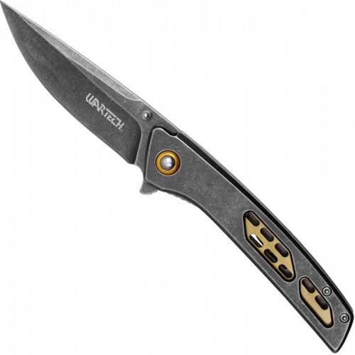 Upgrade your EDC with the Neptune Wartech Stonewashed Pocket Folding Knife in elegant gold. Versatile, durable, and perfect for everyday carry. Get yours now!