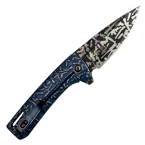 Neptune Gun Patterns Pocket 7 Inch Folding Knife 