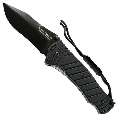 OKC Utilitac-II Black Folding Knife - Textured Handle
