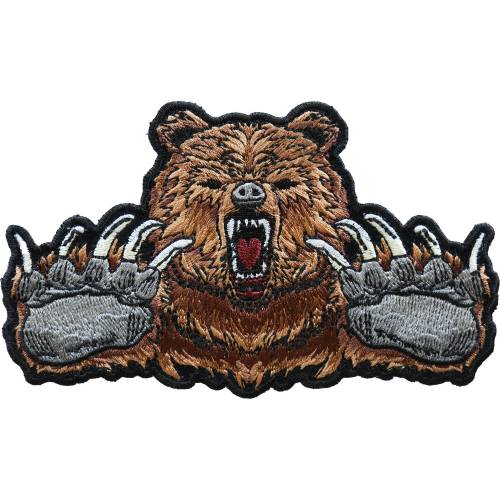 Cheap Place Patch Brown Bear Claws Iron