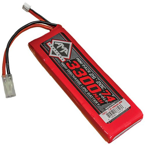 7.4V 3300mAh LiPo Airsoft Mini Battery